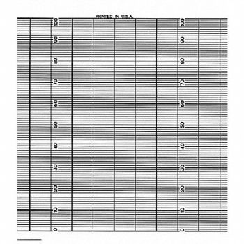 GRAPHIC CONTROLS Strip Chart Fanfold Range 0 to 100 26 Ft, 5MEZ4