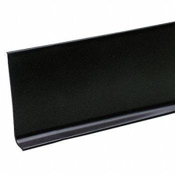 GRAINGER APPROVED Wall Base Molding Black 48 in L, 5MFJ6