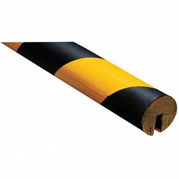 GRAINGER APPROVED Corner Guard 40 Hx1-1/2 W Black/Yellow, 5MKE2