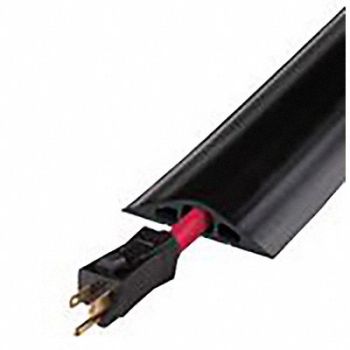CHECKERS Cable Protector 3 Channels Black 10 ft.L, 5MKH7