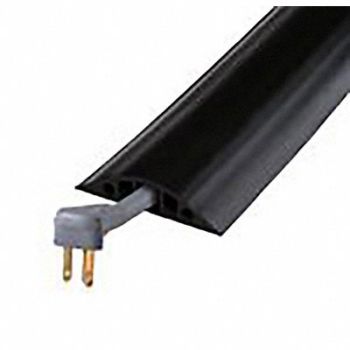 CHECKERS Cable Protector 3Channels Black 5 ft L, 5MKH9