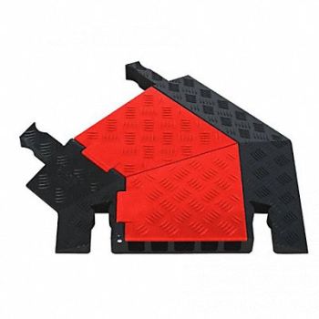 CHECKERS Cable Protector 45 Left Hinged 5 Channel, 5MKK1
