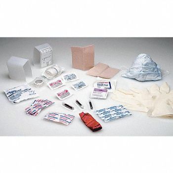 ABILITY ONE First Aid Kit Bulk White 16 Pcs 1 People, 5MM67