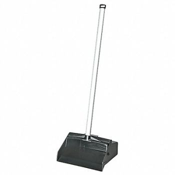 ABILITY ONE Long Handled Dust Pan Black, 5MM79