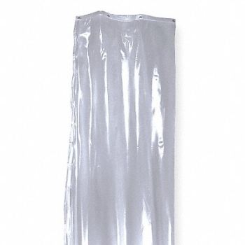 ABILITY ONE Shower Curtain 72 in L 36 in W Clear, 1LLU1
