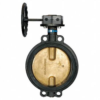 MILWAUKEE VALVE Butterfly Valve Wafer Style Size 8 In, 5MPG4