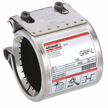 STRAUB Grip L Pipe Coupling 316SS 4 Pipe, 5MTC2