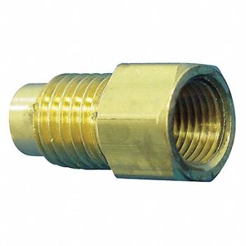 EATON WEATHERHEAD Metric Adapter 3/16 In Brass PK5, 5MTE4