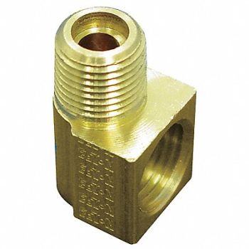 EATON WEATHERHEAD Elbow 90 Deg 1/2 In Inverted Flare Brass, 5MTF3