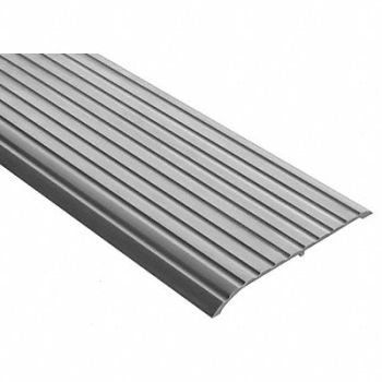 NATIONAL GUARD Threshold Fluted Top 3 ft Aluminum Mill, 5MUN9