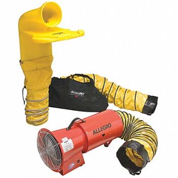 ALLEGRO Axial Fan Kit Steel 120VAC HP 1/3, 5MWH3