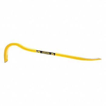 STANLEY Gooseneck Wrecking Bar 1-1/4 in W, 5NCA0