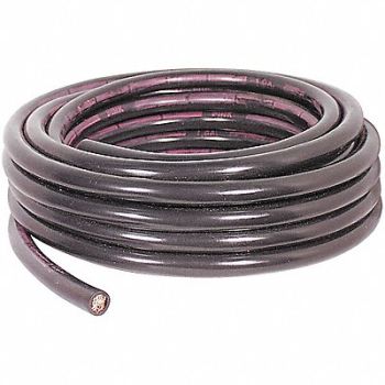 QUICKCABLE Battery Cable 1 AWG 1 Cond 25 ft Black, 5NEW9