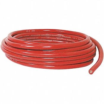 QUICKCABLE Battery Cable 4 AWG 1 Cond 25 ft Red, 5NEX9