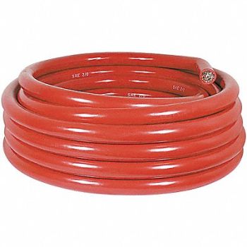 QUICKCABLE Battery Cable 2/0 1 Cond 25 ft Red, 5NEY4