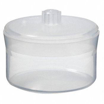 DYNALON Weighing Bottle 50mL Plastic Wide PK10, 5NFP4