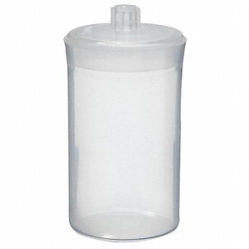DYNALON Weighing Bottle 60mL Plastic Wide PK10, 5NFP5