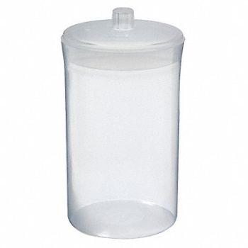 DYNALON Weighing Bottle 360mL Plastic Wide PK10, 5NFP7