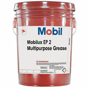 Mobilux EP 2 EP Grease NLGI 2 5 gal, 5NJT9