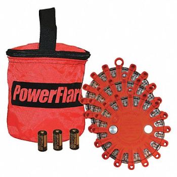 POWERFLARE D6164 LED Safety Flare LED Color Amber, 5NJV0