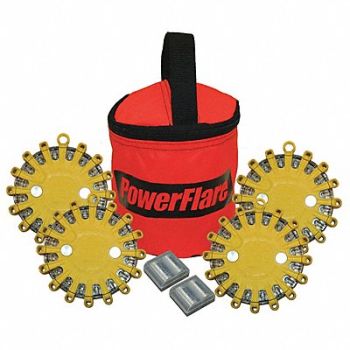 POWERFLARE D6165 LED Safety Flare LED Color Amber, 5NJV5