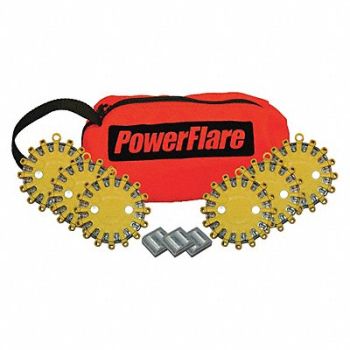 POWERFLARE D6166 LED Safety Flare LED Color Red, 5NJV9