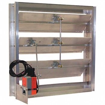 DAYTON Hat Channel Motorized Damper 100-240V, 5NKK8