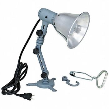 LUMAPRO Task Light Articulating 60 W Gray, 5NKR5