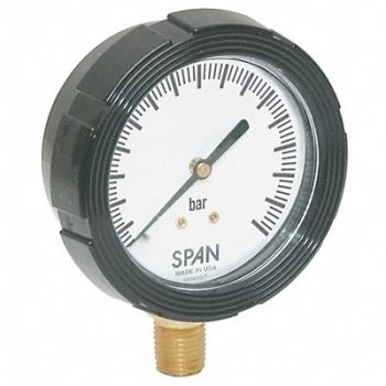 SPAN D7964 Pressure Gauge 0 to 700 Bar 2-1/2In, 5NNC5