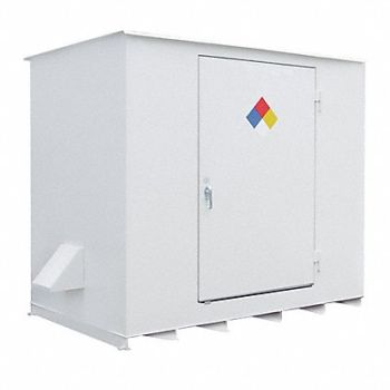 DENIOS Indoor/Outdoor Drum Safety Storage, 5NTR7