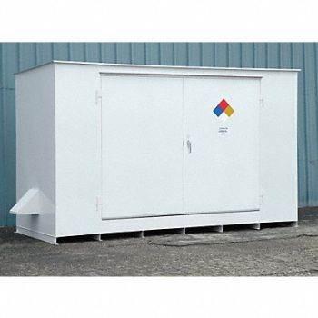 DENIOS Indoor/Outdoor Drum Safety Storage, 5NTR9