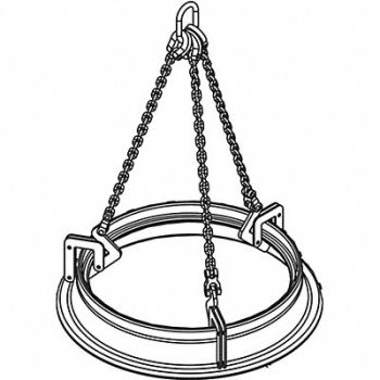 CALDWELL Manhole Sleeve Lifter Cap1500Lb., 5NVU7