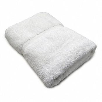R R TEXTILE Bath Towel 27x54 In White PK12, 5NWN4
