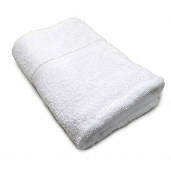 R R TEXTILE Bath Towel 27x50 In White PK12, 5NWN5