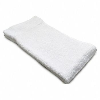 R R TEXTILE Hand Towel 16x30 In White PK12, 5NWN6