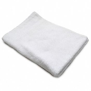 R R TEXTILE Bath Towel 24x50 in White PK12, 5NWN9