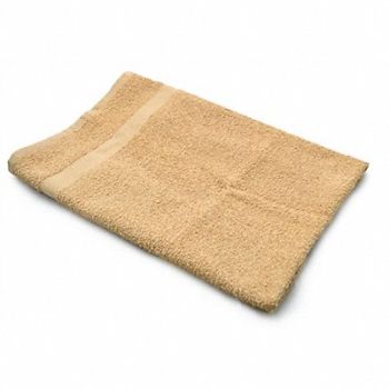 R R TEXTILE Bath Towel 24x50 in Beige PK12, 5NWR0