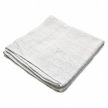 R R TEXTILE Bath Towel 22x44 in White PK12, 5NWR6