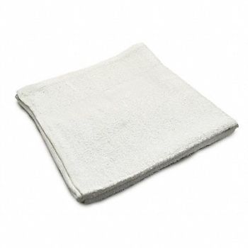 R R TEXTILE Bath Towel 20x40 in White PK12, 5NWR7