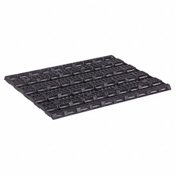 GRAINGER APPROVED Freezer Spacer 48 in L 1-1/2 in H Blck, 5NXP8