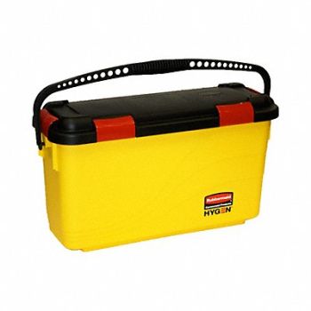 RUBBERMAID COMMERCIAL PRODUCTS Charging Bucket with Lid Yellow 1 gal, 5NY73