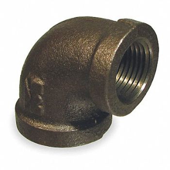 GRAINGER APPROVED Elbow 90 Malleable Iron 2 x 1 1/2 in, 5P454