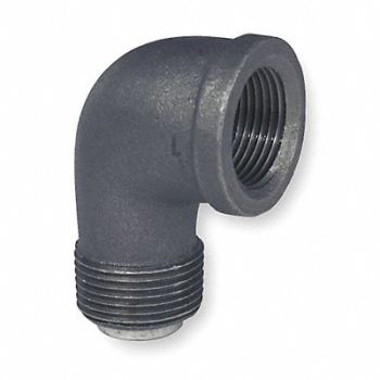 GRAINGER APPROVED 90 Street Elbow Malleable Iron 2 in, 5P465