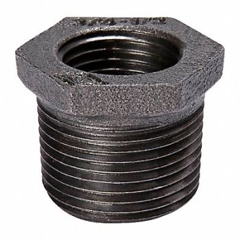 GRAINGER APPROVED Hex Bushing Malleable Iron 2 x 1 1/2 in, 5P530