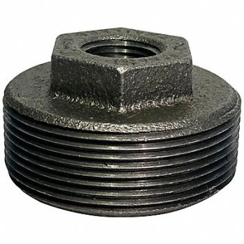 GRAINGER APPROVED Hex Bushing Malleable Iron 2 x 1/2 in, 5P526