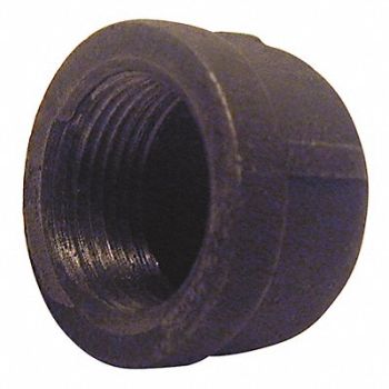 GRAINGER APPROVED Round Cap Malleable Iron 2 in FNPT, 5P539