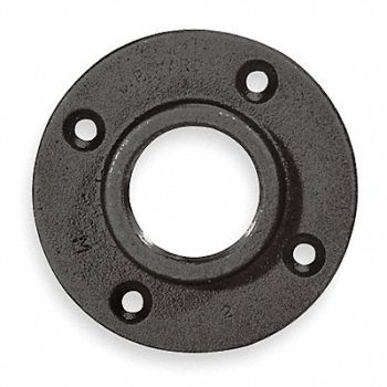 GRAINGER APPROVED Pipe Flange Malleable Iron Floor Flange, 5P604