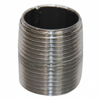 GRAINGER APPROVED Black Close Pipe Nipple Threaded 1, 5P684