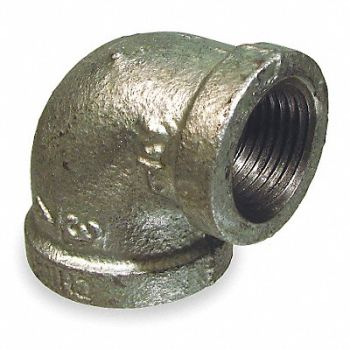 GRAINGER APPROVED Elbow 90 Malleable Iron 2 x 1 1/2 in, 5P816