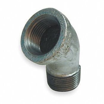 GRAINGER APPROVED 45 Street Elbow Malleable Iron 1 in, 6KJ06